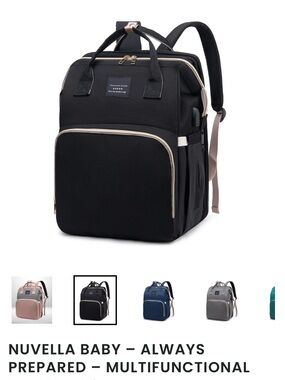BNWT Diaper bag that transform into foldable portable bed